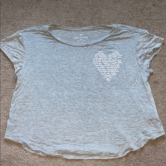 🌵3/$20• Soft and Sexy Grey Tee Aeropostale - Picture 1 of 3